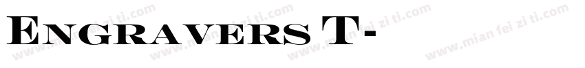 Engravers T字体转换